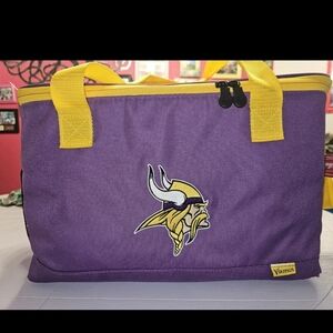 MN Vikings Rawlings NFL Cooler Shoulder Strap  Large Insulated Purple Yellow
